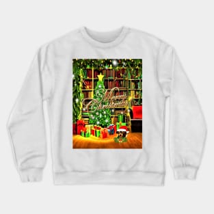 Christmas Greetings with a Cute Dachshund Puppy Crewneck Sweatshirt